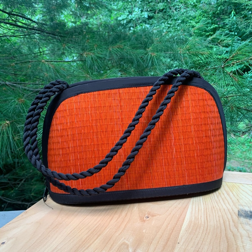 BASKETS Of CAMBODIA Clamshell Shoulder Bag
